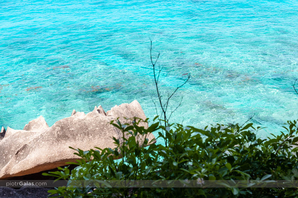 Plaża Anse Patates i turkusowa woda