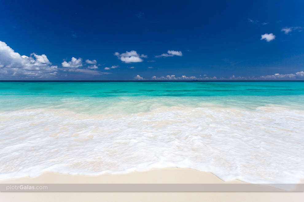 Widok na Ocean Indyjski z plaży Grand Anse