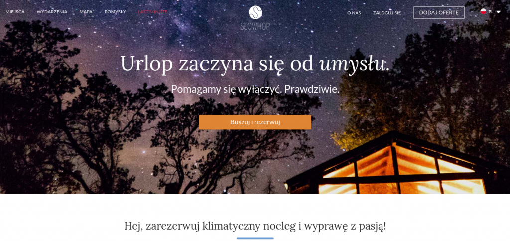 SlowHop.com, czyli nasz pomysł z sieci na Polskę,  zrobić Hop w trybie Slow