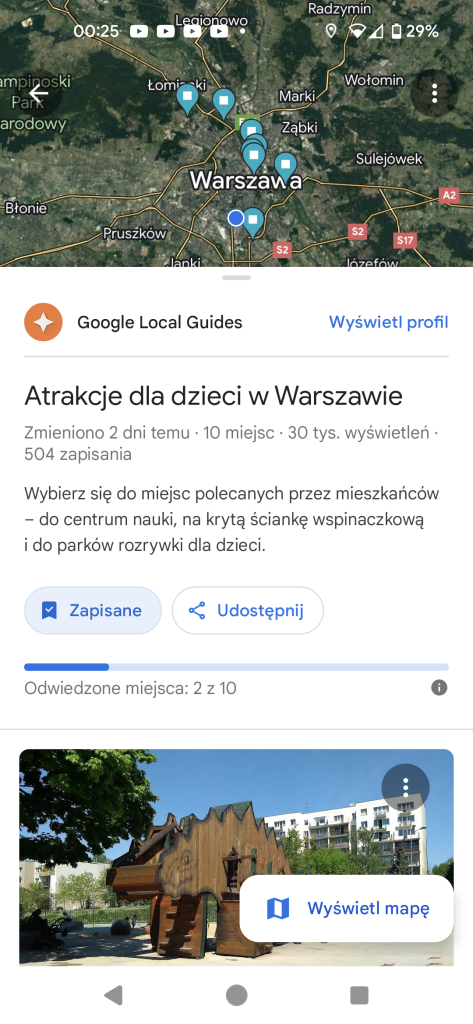 Wchodzicie na wybraną listę i klikacie przycisk Zapisz. Od tego momentu lista jest już u Was w mapach i będziecie otrzymywać jej aktualizacje.